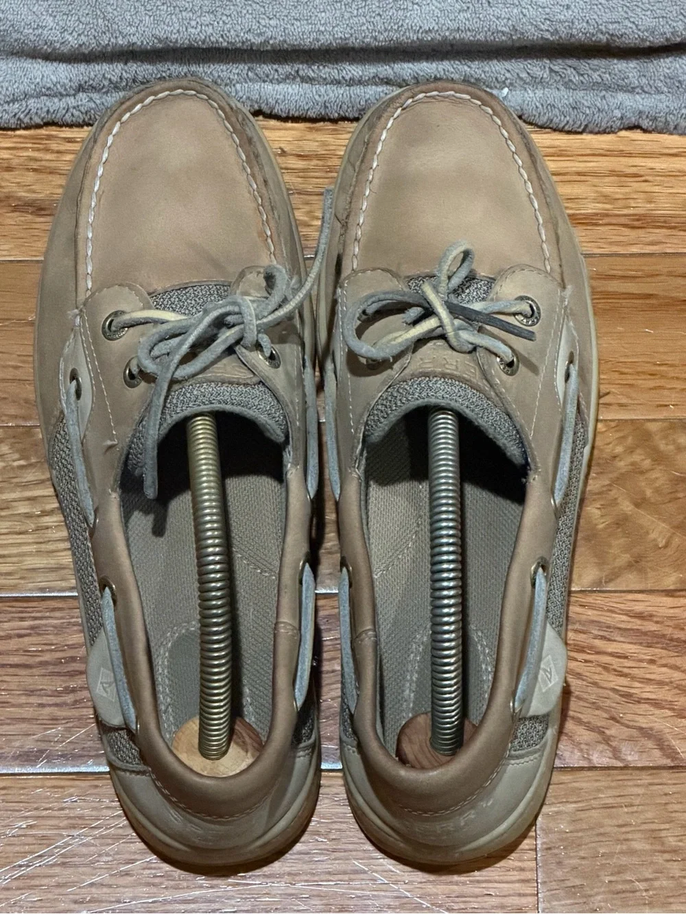 Sperry Top-Sider Angelfish Linen Oat Boat Shoes Womens 7 W Wide 9276619 Leather